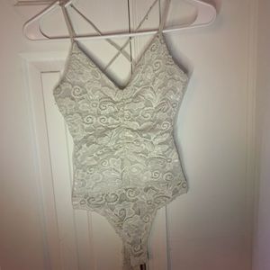 X Small, laced body suit
